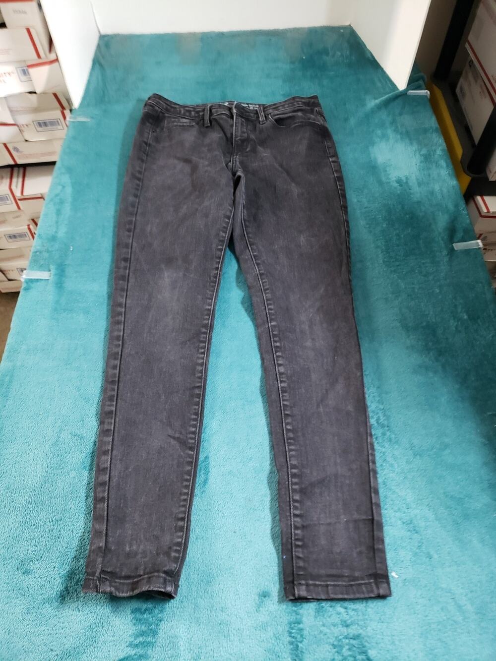 Mossimo Jeans Size 6 Women Black Denim Stretch Pants Mid Rise Skinny